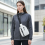 (White) Damen Wasserdichte PU Umhängetasche 6