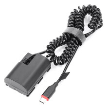 LP-E6 LP-E6NH USB Type-C Dummy Battery Power Adapter for R5 R6 5DS R 7D 6D 5D3 5D4 90D 80D 70D 60Da Camera
