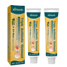 (2pcs)1-3x Triple Antibiotic Ointment with Moisturizing & Anti-Scar Properties, Collagen Boosting for Wound Care, 28 ml Tube