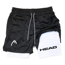 (12, XL) Men's Running Shorts Fitness Gym Training 2 in 1 Sports Quick Dry Workout Jogging Double Deck Summer