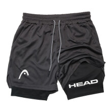 (5, XXL) Men's Running Shorts Fitness Gym Training 2 in 1 Sports Quick Dry Workout Jogging Double Deck Summer