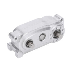 Silberner 313 mm Radstand Metallchassis und Verteilergetriebe für 1/10 RC-Crawler