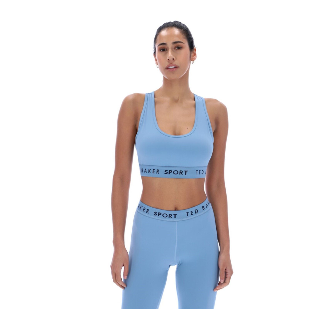 New Ted Baker Women's (, ) Diana Tbwsba2525 Polyester Sports Bra Blue 44627-83585