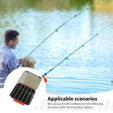(Small Dark Color) Double Sided Fishing Lure Box for Baits
