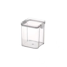 (White, 950ML) Clear Grain Storage Box for Nuts & Dry Food