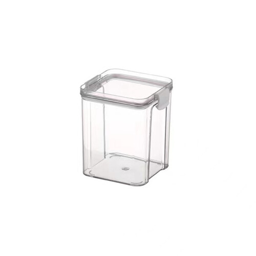 (White, 950ML) Clear Grain Storage Box for Nuts & Dry Food