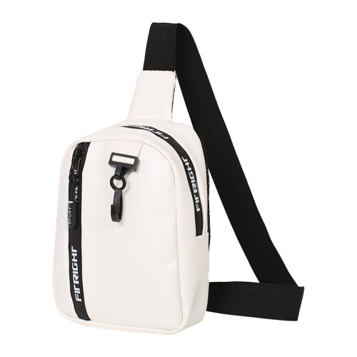 (White) Damen Wasserdichte PU Umhängetasche
