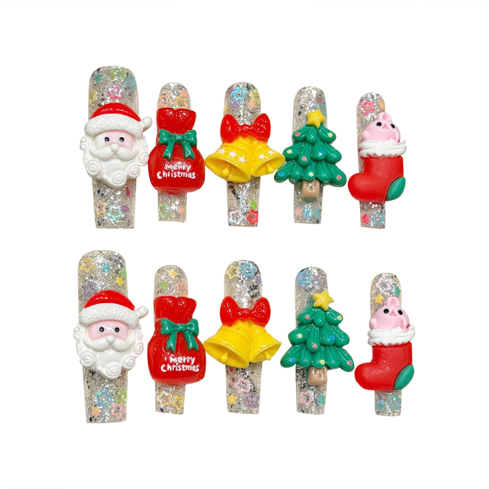 Dachuang Beauty (M) Glitter False Nails, Long Lasting & Flexible