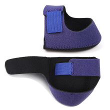 (Blue, L Code) Plantar Fasciitis Socks - Heel Pain Relief Gel Pads