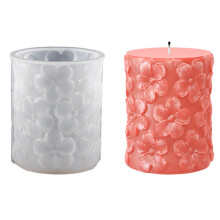 (Carving mold-Plum Blossom style) Silicone Candle Molds for DIY Home Decor