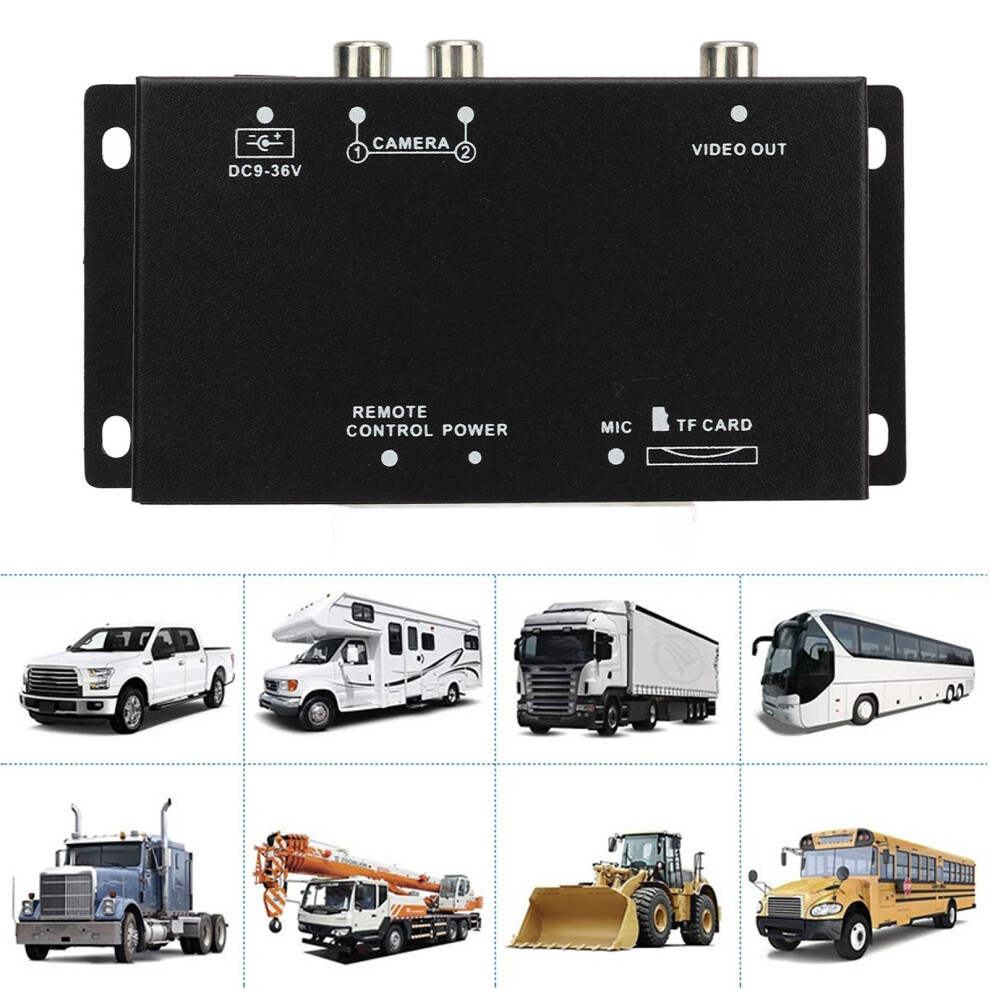 720P Video Switcher Box For Rvs Vans Trucks 12V/24V 2 Channel Digital Splitter 3071388008060