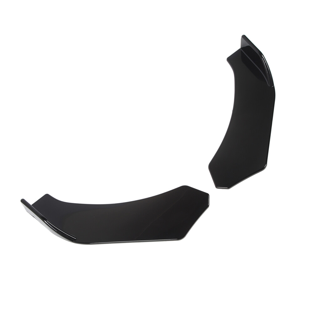 Universal Glossy Front Bumper Lip Splitter 57Cm For Cars Black 8191388008589