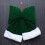 (Dark green large bow) Nœuds de Noël en Velours Vert Déco 5