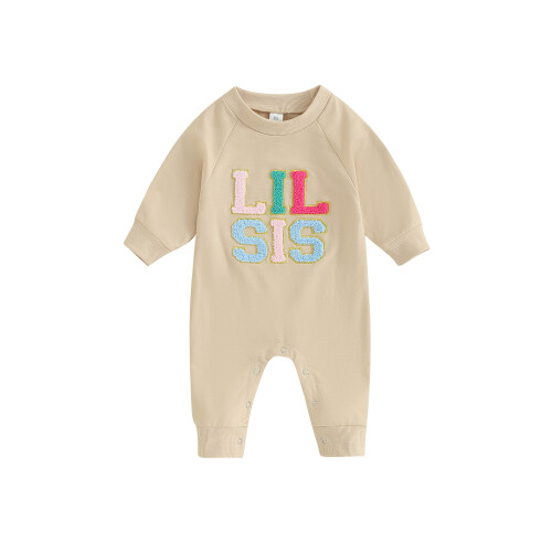 (3-6 Months, Apricot) Ολόσωμη φόρμα κορίτσι, casual ρούχο.