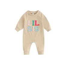(0-3 Months, Apricot) Ολόσωμη φόρμα κορίτσι, casual ρούχο.