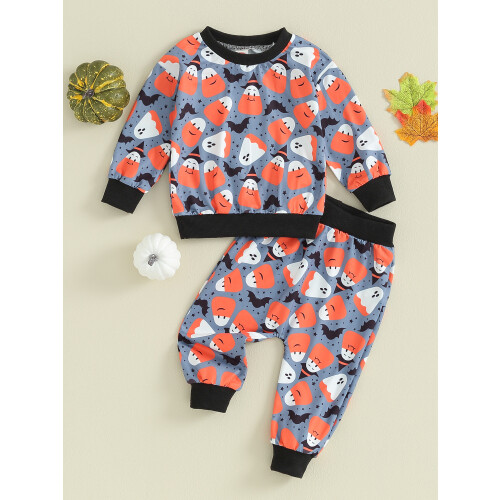 (18-24 Months, Gray) Φθινοπωρινή στολή μωρών για Halloween. 1