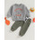 (6-12 Months, Gray Green) Σετ παντελονιών για για ευχαριστίες 2