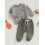 (6-12 Months, Gray Green) Σετ παντελονιών για για ευχαριστίες 3