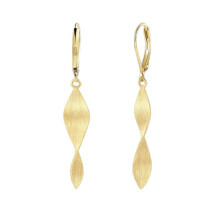 (Golden pair) 14K Gold Plated 925 Silver Spiral Earrings for Women