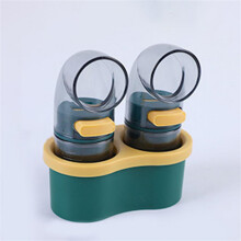 (Two dark green [with base]) 0.5g Salt & Pepper Dispenser Bottle