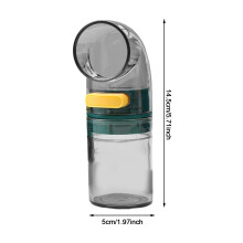 (One dark green [no base]) Precise Quantitative Salt and Pepper Shakers 0.5 Grams Dispenser Quantitative Salt Control Bottle for Dispensing Salt Su