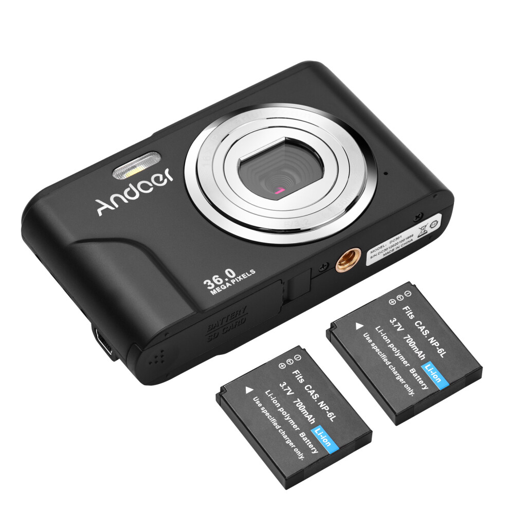 48Mp Digital Camera 128Gb 2.4" Ips Screen, 16X Zoom, Black 7621388009664