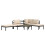 Charles Bentley Charles Bentley Lagos Aluminium Reclining Corner Lounge Set, Beige 6