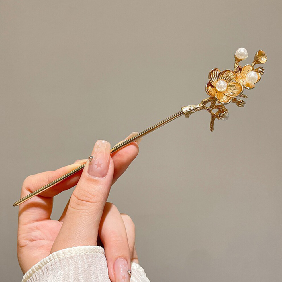 Dachuang Beauty (2Ï¼26) Chinese Floral Hair Sticks - Alloy Tassel Hairpins