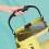 (yellow high visual) Collapsible Fishing Bucket with Handle 2