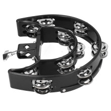 Kids' Tambourine Drum Set with Double Row Bells 12 Inch Multi-Color KTV