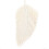 (White) Boho Macrame Wall Hanging with Leaf & Tassels 3