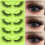(10) Fluffy False Eyelashes DIY Cosplay Gift 3