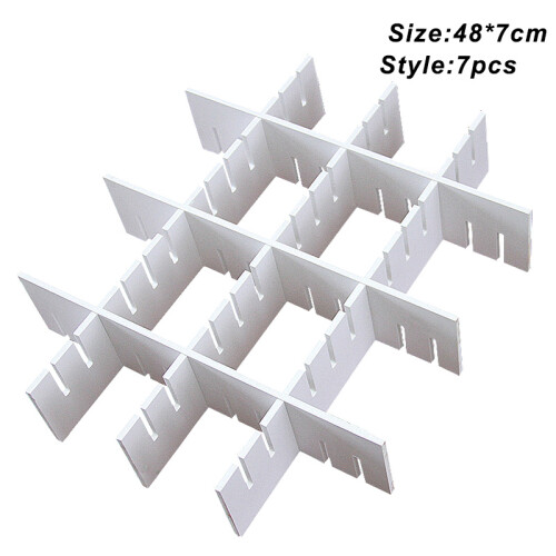 (7 Pcs) Drawer Divider - Adjustable Wardrobe Organizer