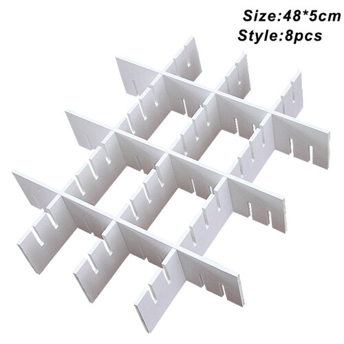 (8 Pcs) Drawer Divider - Adjustable Wardrobe Organizer