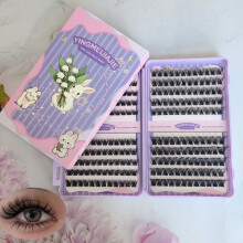 (20 rows of dense YFMJS 92) Glue-Free False Lashes for Daily & Special Occasions