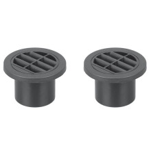 2X Air Vent Ducting Piece Round Flat Pipe Outlet Exhaust Connector for Webasto Eberspaecher Parking Heater 60mm