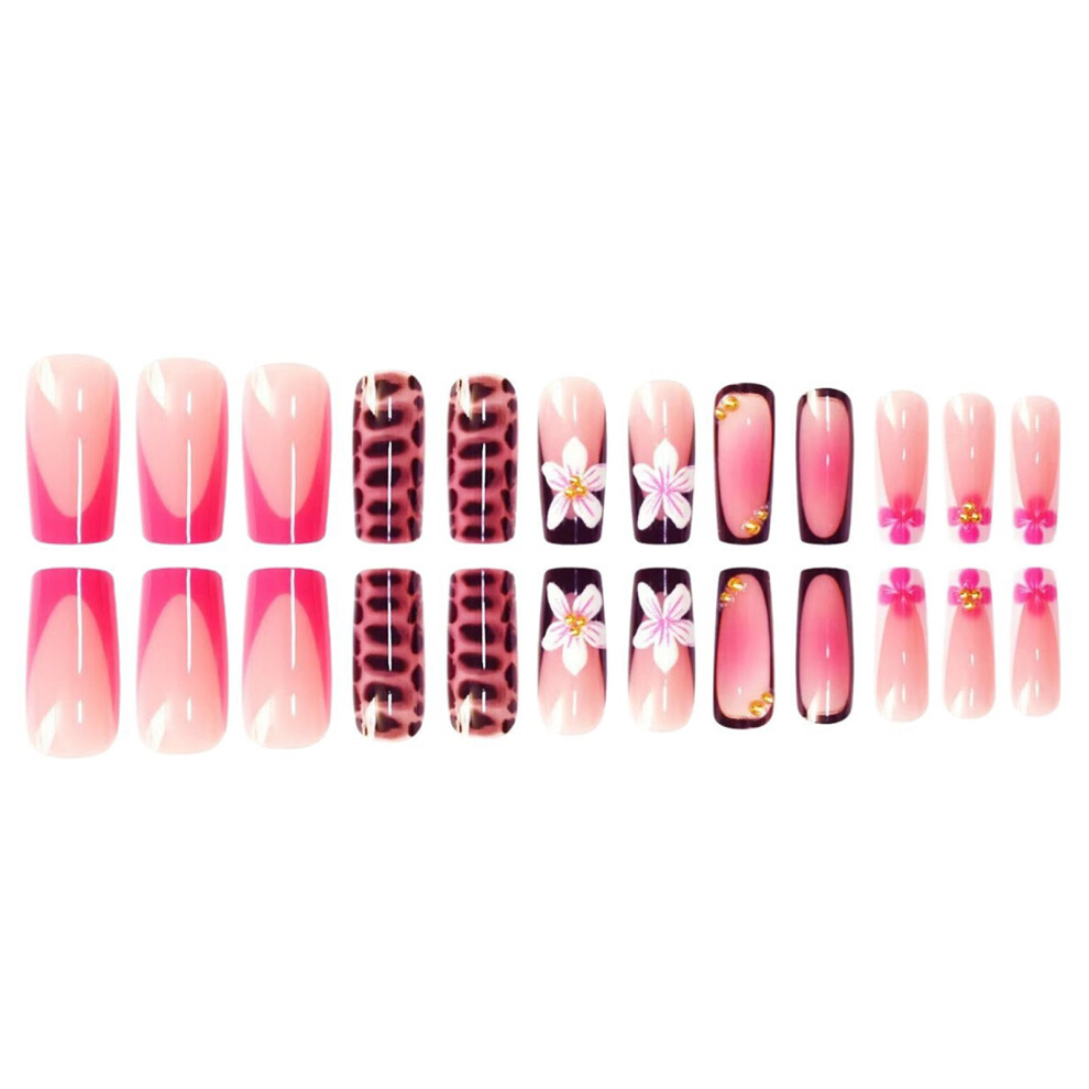 Dachuang Beauty 24Pcs Diy Flower Nail Art Kit With Resin Glue
