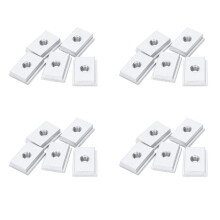 20Pcs M8 T-Track Slider Sliding Nut Aluminum Alloy T Slot Nut for Woodworking Tool Jigs Screw Slot Fastener