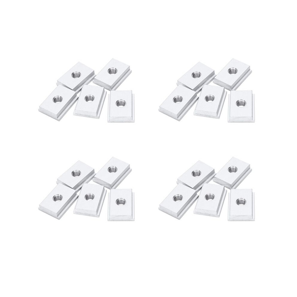 20Pcs M8 T-Track Slider Sliding Nut Aluminum Alloy T Slot Nut For Woodworking Tool Jigs Screw Slot Fastener 6034085254878