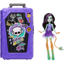Doll Set - MONSTER HIGH - Jinafire Long - 19 surprises - Articulated doll - Travel accessories