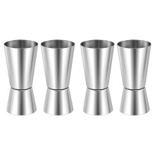 4X Miarki Spirytusowe 25Ml/50Ml, Shot Measure Drinks Gin Jigger Podwójny Miarka do NapojóW na Imprezę Wine Drink Shaker