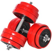 Kurzhantelset 20-30 kg, 2-in-1 verstellbare Langhantel, Heimfitnessgerät aus Stahl
