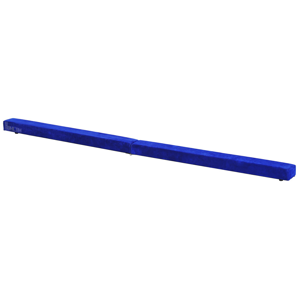 Zusammenklappbarer Balancierbalken für drinnen und draußen, 210 cm, 120 kg Tragkraft, Blau