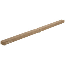 Zusammenklappbarer Balancierbalken, rutschfest, Wildleder, Holz, 210 x 10 x 6,5 cm, braun