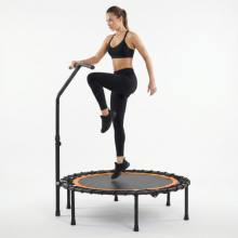 Heimfitness-Trampolin, schwarz-orange, Mini-Rebounder