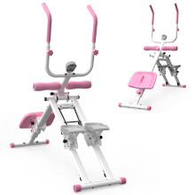2-in-1 Stepper Bauchmuskeltrainer, faltbar, Ganzkörper-Heimtrainer