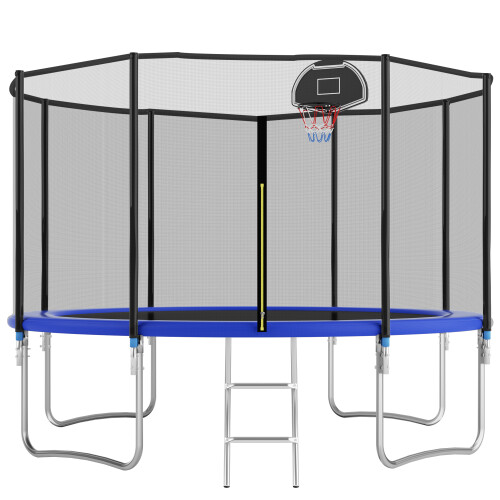 Outdoor-Trampolin 366 cm, verstärkte Querstange, stabil, langlebig, einteilig