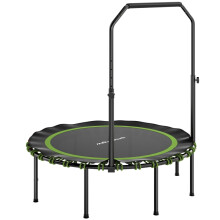 Fitness-Trampolin, verstellbare Griffe, für drinnen und draußen, umweltfreundlich