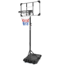 Tragbarer Basketballkorb mit verstellbaren Rollen (170–213 cm) für drinnen und draußen