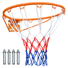 Basketballkorb-Ersatzteil 45,7 cm, robust, mit Netz, orange